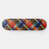 Rood Blauw Groen Geel Geruit Schots Design Persoonlijk Skateboard (Horizontaal)