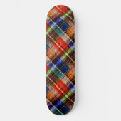 Rood Blauw Groen Geel Geruit Schots Design Persoonlijk Skateboard (Voorkant)