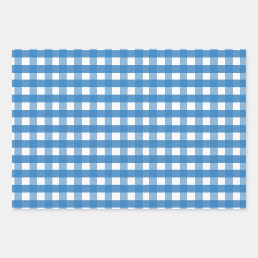 Rood blauw groen Gingham Gift Wrap Bladen Inpakpapier Vel (Voorkant)