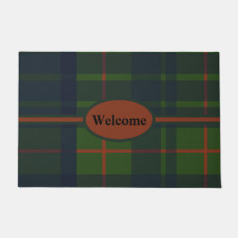 Rood Blauw Groen Tartan Plaid Schots Plaid Doorma Deurmat