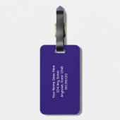 Rood Blauw Groen Vogel Leven in Kleur Quote Bagagelabel (Achterkant verticaal)