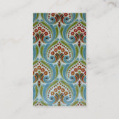  rood Blauw - Groen Wallapierpatroon Visitekaartje (Achterkant)