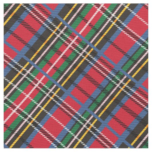Rood, blauw, groene tartan stof (Close Up)