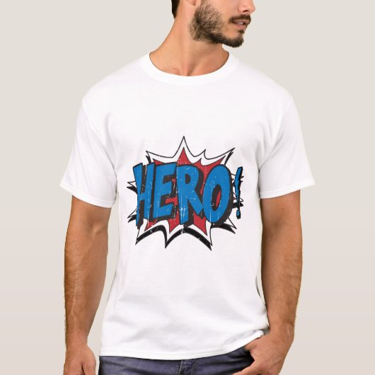 Rood & Blauw  Hero Graphic Super Heroes CLI T-shirt (Voorkant)