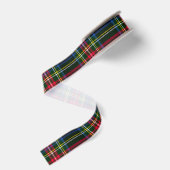 Rood & Blauw Karo Grosgrain Lint (Achterkant)