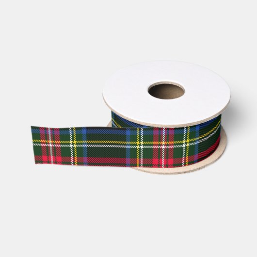 Rood & Blauw Karo Grosgrain Lint (Spoel)