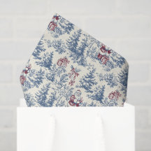 Rood & Blauw Kerstman Toile
