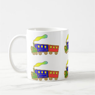 Rood Blauw Kinder Choo Choo Train Melksap Mok