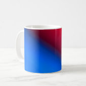 Rood Blauw Koffiemok (Voorkant links)