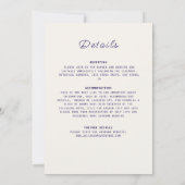 Rood & Blauw Koraalrif Marmeren Steen Mandala Huwe Kaart (Achterkant)