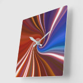 Rood/Blauw Licht Verfontwerp 217 Klok (Hoek)