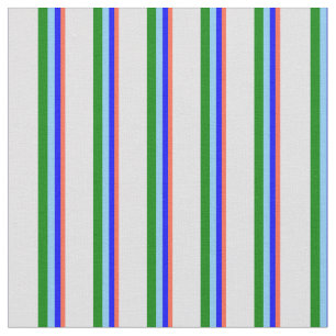 Rood, blauw, lichtblauw, groen en lavender lijnen stof