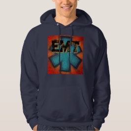 Rood/Blauw Mannen Hoodie