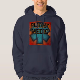 Rood/Blauw Mannen vlucht medic Hoodie