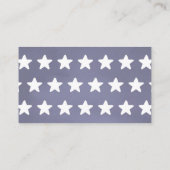 Rood blauw met witte sterren Kleine luieraffle Informatiekaartje (Achterkant)