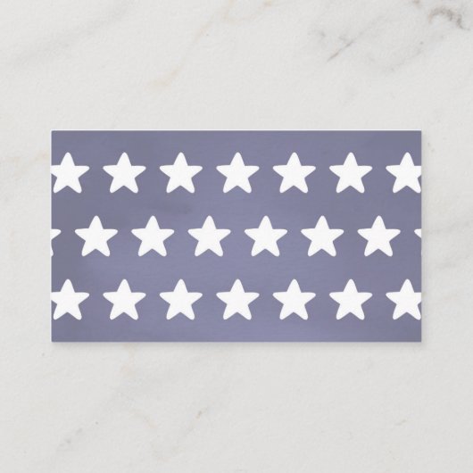 Rood blauw met witte sterren Kleine luieraffle Informatiekaartje (Achterkant)