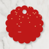 Rood & Blauw Notenkraker Kerstmis | Vakantie Bedankjes Labels (Achterkant)