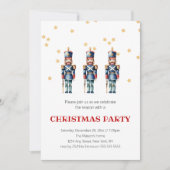 Rood & Blauw Notenkraker Kerstmis | Vakantie Kaart (Voorkant)