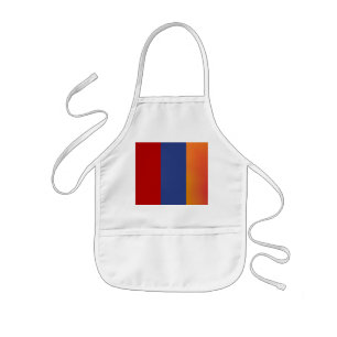 Rood blauw Oranje kinderpron Kinder Schort