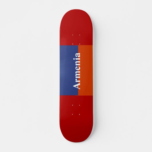 Rood blauw Oranje skateboard (Voorkant)
