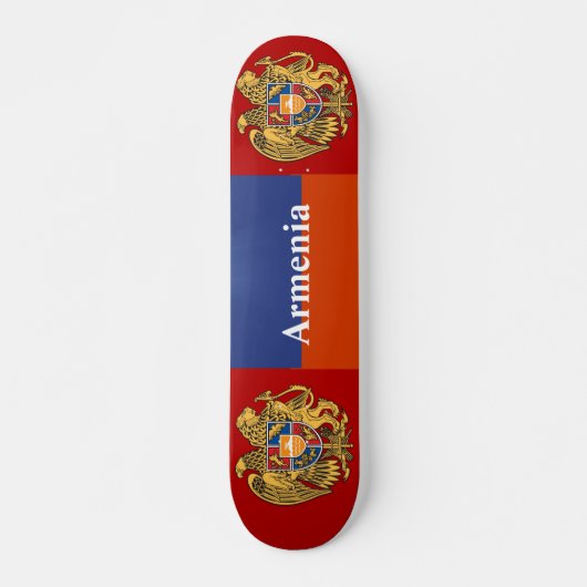 Rood blauw Oranje skateboard (Voorkant)