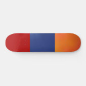 Rood blauw Oranje skateboard (Horizontaal)