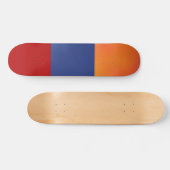 Rood blauw Oranje skateboard (Horizontaal)