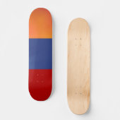 Rood blauw Oranje skateboard (Voorkant)
