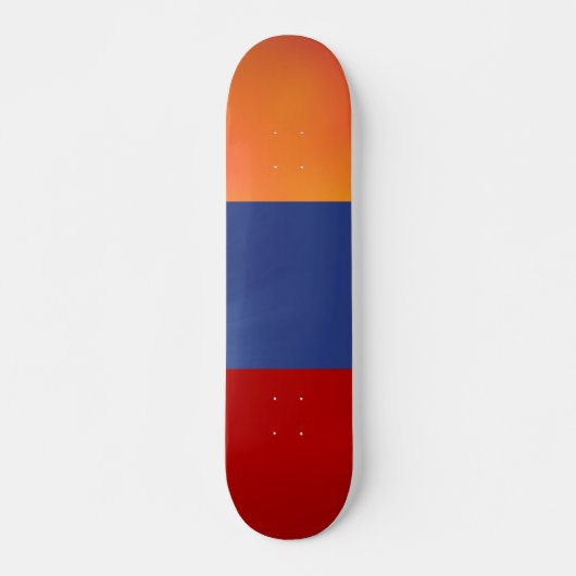 Rood blauw Oranje skateboard (Voorkant)