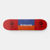 Rood blauw Oranje skateboard (Horizontaal)
