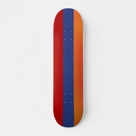 Rood blauw Oranje skateboard (Voorkant)