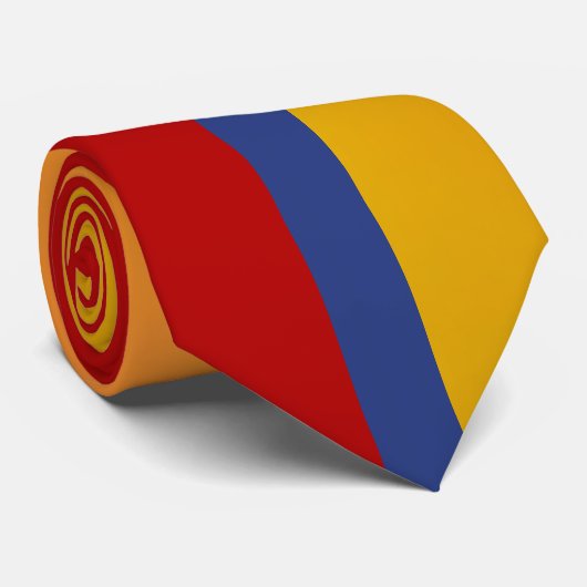 Rood blauw Oranje Stropdas (Opgerold)