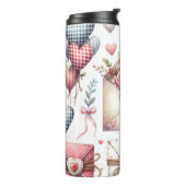 ROOD & BLAUW PATCHWORK VALENTIJN HARTEN & LIEFDE N THERMOSBEKER (Gedraaid links)