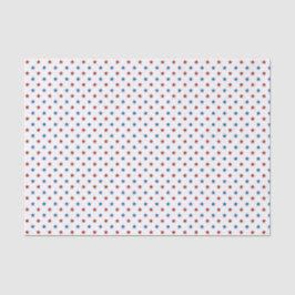 Rood & Blauw Patriottische Stars Tissue Papier