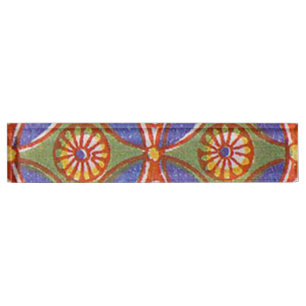 Rood Blauw Rustieke Kleurrijke Cirkel Egypte Art P Naambordje