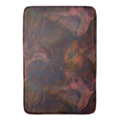 rood, blauw, sinaasappel en Paarse Marmer abstract Badmat (Voorkant Verticaal)