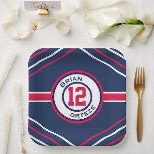 Rood & Blauw Sport Thema Papieren Bord