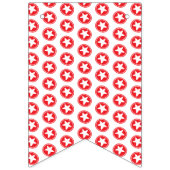 Rood & Blauw Sterren Patroon - Patriottisch / 4 ju Vlaggetjes (Eerste vlag)