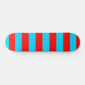 Rood Blauw Strepen Design Persoonlijk Skateboard (Horizontaal)