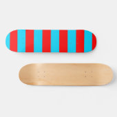 Rood Blauw Strepen Design Persoonlijk Skateboard (Horizontaal)