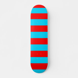 Rood Blauw Strepen Design Persoonlijk Skateboard