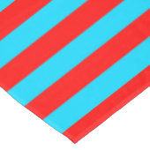 Rood Blauw Strepen Design Tafelkleed (Gekanteld)
