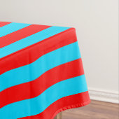 Rood Blauw Strepen Design Tafelkleed (Voorbeeld)