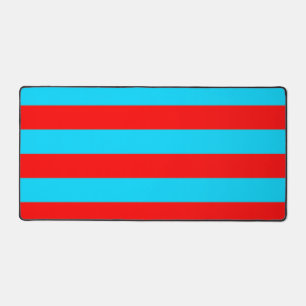 Rood Blauw Strepen Ontwerp Bureaumat