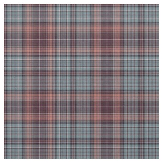 Rood Blauw Tartan Plaid Stof (Swatch)