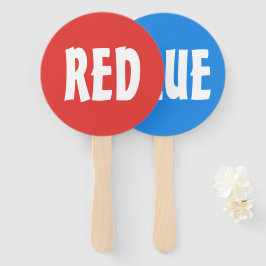 Rood Blauw Team Game Paddle Bord Handwaaier