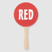 Rood Blauw Team Game Paddle Bord Handwaaier (Voorkant)
