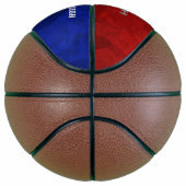 Rood blauw team naam ballers einde seizoen cadeaus basketbal (Rechts)