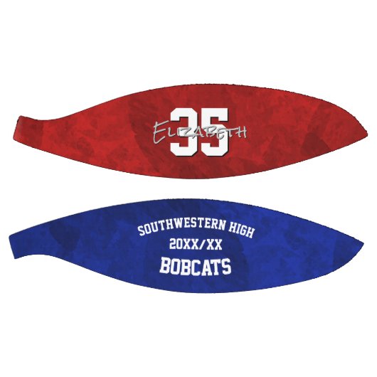 Rood blauw team naam ballers einde seizoen cadeaus basketbal (Panelen)