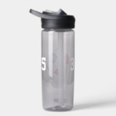 Rood Blauw Voetbal Team Kleuren kinder tiener Cust Waterfles (Rechts)